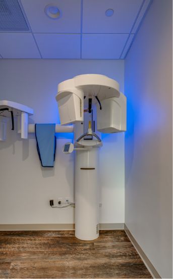 Cone beam scanner standing in dental office