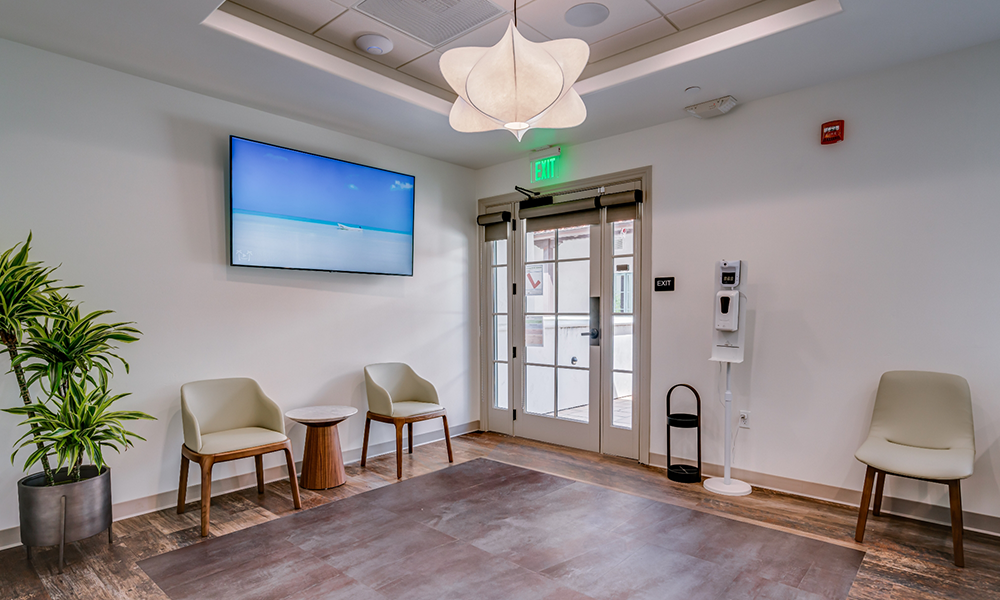 Inside shot of entrance of dental office